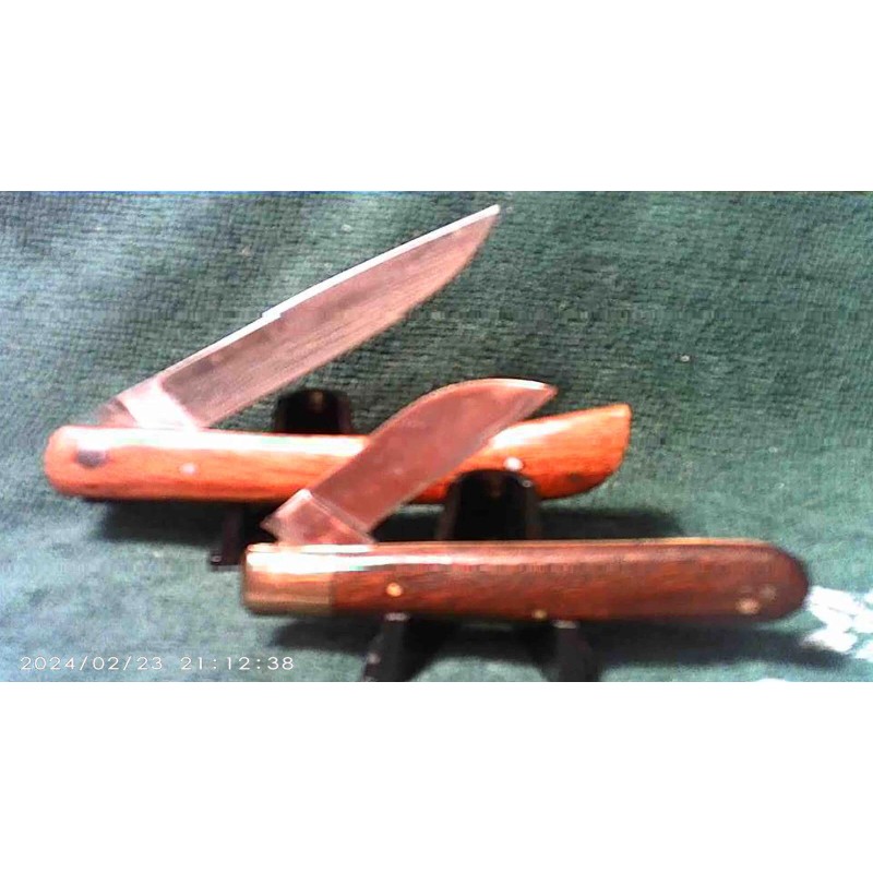 Pakistan Lot of 2 Vintage Utility Work Knives Single Blade