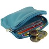 Small Soft Leather Credit Card Holder and Coin Zip Purse