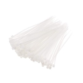 sourcing map Cable Zip Ties 80mmx1.8mm Self-Locking Nylon Tie Wraps White 300pcs
