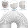 UNAOIWN Portable Air Conditioner Hose with Coupler, 5.9"/15CM Anti-Clockwise Thread