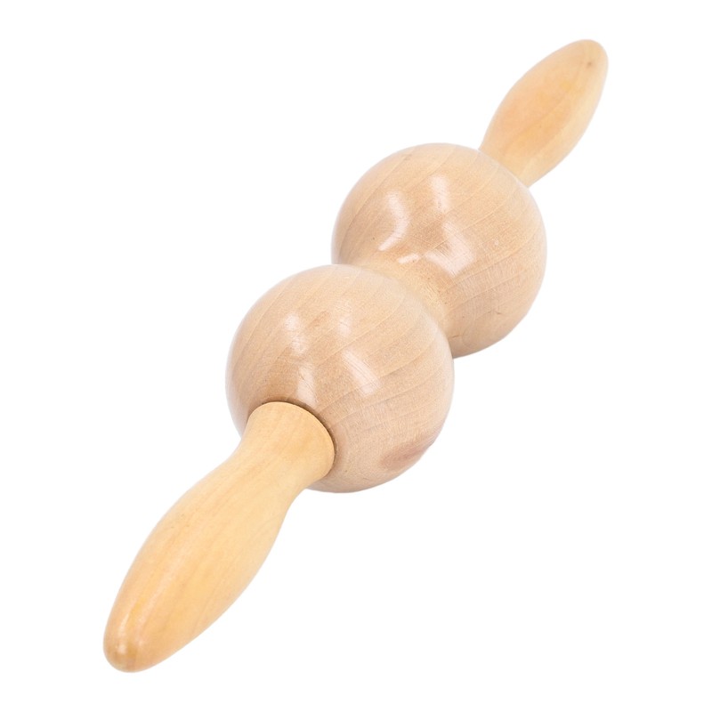 Wooden Meridian Massager Roll Stick Back Waist Neck Shoulder Spine