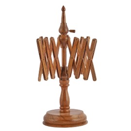 Bhartiya Handicrafts Rosewood Table Top Yarn Swift | Hand Operated Yarn Winder Swift | Yarn Winder for Swift Winding Lines (Design 2)