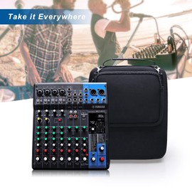 XANAD Protective Case Compatible with Yamaha MG10XU or MG10 or MG0610-Input Stereo Mixer -Carrying Storage Bag Black+Grey