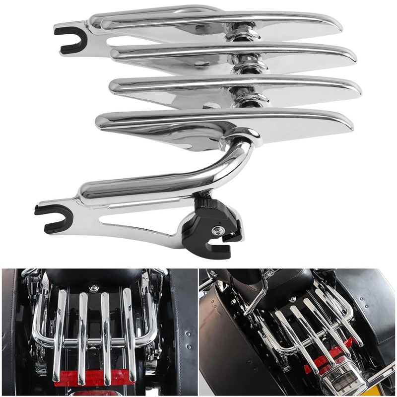 TCMT Adjustable Detachable Two-Up Luggage Rack Fit for Harley Touring