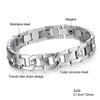 Cupimatch Women's Men's Ceramic Bracelet Bangle Stainless Steel Link Bracelet