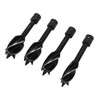 4 Pcs Wood Auger Bit 4 Flute Detachable Hex Shank