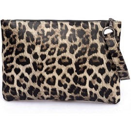 Fioeyr Oversized Clutch Bag Purse, Womens Large PU leather Evening Wristlet Envelop Handbag