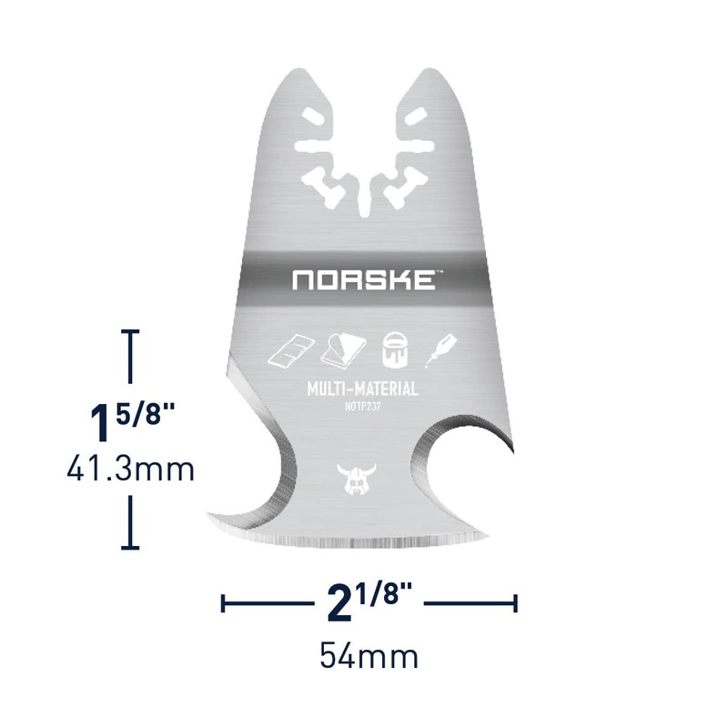 Norske Tools NOTP237 Oscillating Multi Tool Accessory Blade Universal Fit