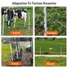 Zoiut 25 Pack Electric Fence Posts,48 Inch/4FT Step-in Plastic Posts