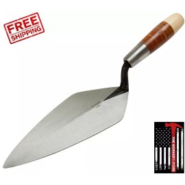 Kraft Tool RO316-13 Brick Trowel 13" Narrow London 5-3/8" Leather Handle
