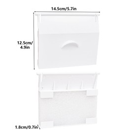 Qaziuy Pool Skimmer Flap Replacement for Standard Skimmer, Skimmer Flap 145 x 120 mm White Skimmer Lid for Standard Skimmer Above Ground Pools and Pool