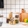 Suclain 6 Pcs 16 oz Glass Jars with Airtight Lids