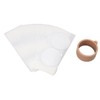 Disposable Aluminum Foils Lids Coffee Capsule Cups with Wooden Stand