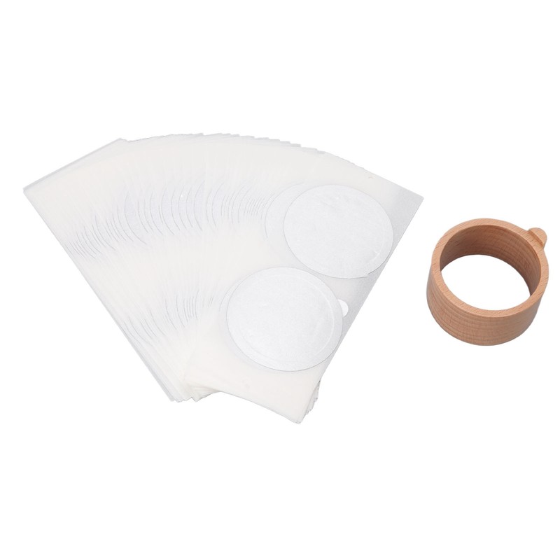 Disposable Aluminum Foils Lids Coffee Capsule Cups with Wooden Stand