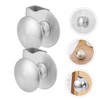 TEHAUX 2pcs Glass Door Pull Handles Glass Cabinet Clips for