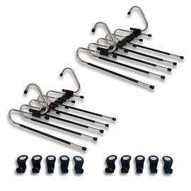 Hosenbügel, 5-in-1, Hosenbügel, Hosenbügel, platzsparende Hosenbügel, platzsparende Hosenbügel, platzsparende Kleiderbügel (2)
