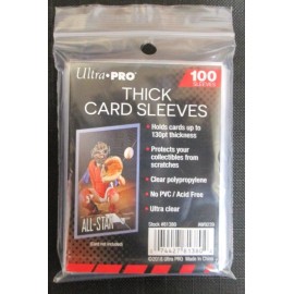 ULTRA PRO THICK 130pt CARD SLEEVES BRAND NEW PACK OF 100