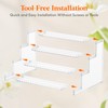 Lifewit 4 Tier Clear Display Riser Stand with Decorative Secure
