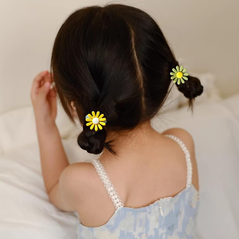 FASELE ヘアゴム ゴム 髪ひも ヘアアクセサリー まとめ髪 キッズ 小学生 フラワー 女の子