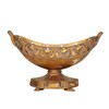 Deco 79 Polystone Floral Ornate Decorative Bowl, 18" x 8"