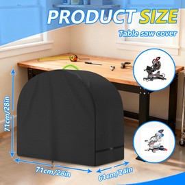 Miter Saw Cover, 28 x 24 x 28 Inch 600D Oxford Waterproof Dust Cover