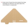 sourcing map Adjustable Cardboard Corner Protector, Cardboard Edges Protector 10x10x1.7cm