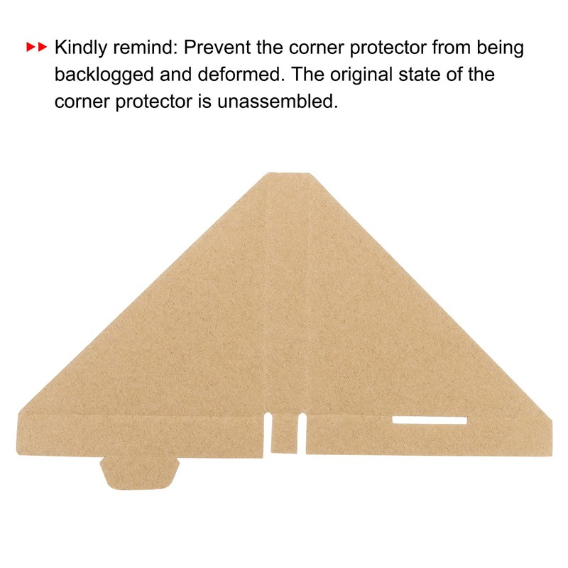 sourcing map Adjustable Cardboard Corner Protector, Cardboard Edges Protector 10x10x1.7cm