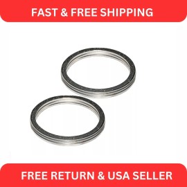 Caltric 2 Exhaust Muffler Pipe Gaskets for Yamaha XV535 Virago 535 1987-1990 1993-2000