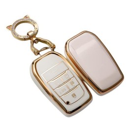 ZANEKO Alphard Key Case Compatible Toyota Alphard 30 Series Late Early Period Key Cover, white (white 1)