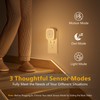 YUNLEX 2 Pack Plug in Night Light with Motion Sensor