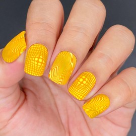 Maniology Optic Twisters Nail Stamping Plate, Optical Illusions Nail Art Designs, Twriling Swivel Whirling Manicures