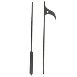 Fire Pit Poker Steel 40 Inch Long Removable Outdoor Fire Poker for Fireplace Campfire Wood Stove and Indoor Use