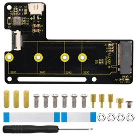 KEYESTUDIO PCIE-M.2 NVME SSD Shield PIP PCIe HAT FFC Interface Peripheral Board for Raspberry Pi 5