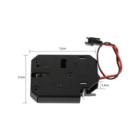 Fdit DC 12V 2A Electromagnetic Lock Carbon Steel Electric Control Cabinet Drawer Lockers Lock Security System