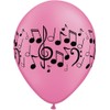 Qualatex Latex Balloons 011553 Neon Music Notes Wrap, 11", Multicolor