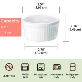 Luvan 4 Pieces Butter Warmers,Butter Warmers For Seafood with 20 Pieces Tealight Candles,Ceramic Butter Warmer Set for Chocolate or Cheese,Fondue- Dishwasher Safe,Microwave Safe, Oven Safe