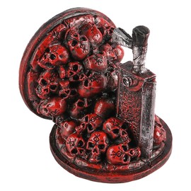 Sarini Vintage Resin Decorative Bookends Non-Slip Furious Dragon Slayer Design for Unique Desk Ornament and Book Organization