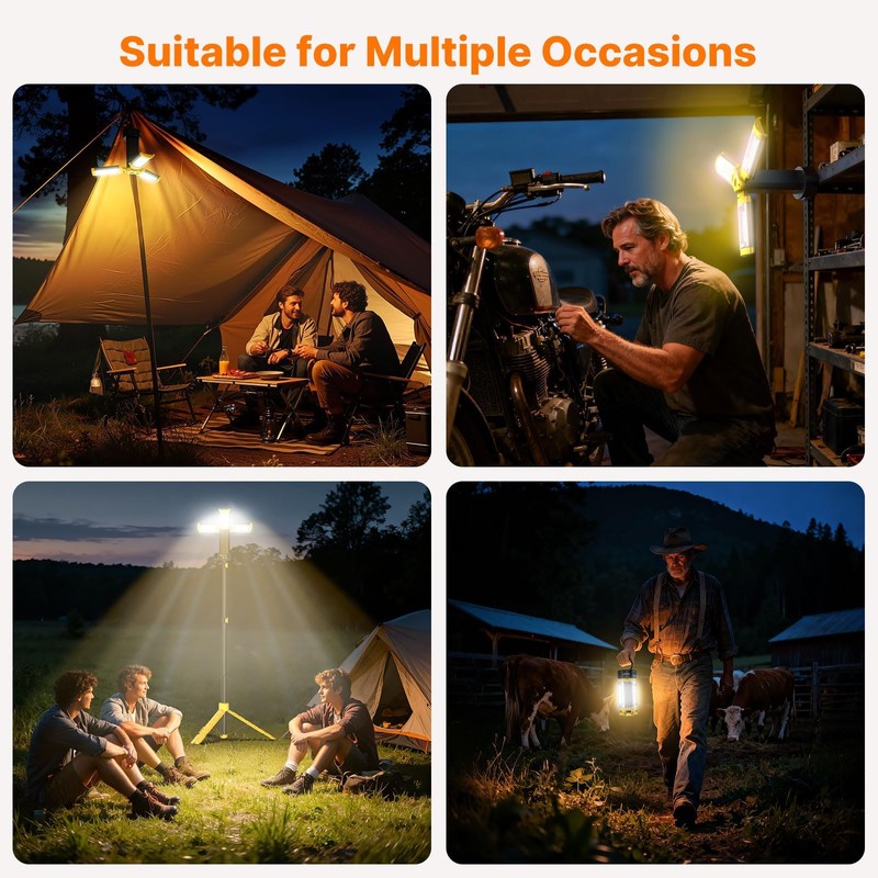 OGERY Camping Lights with Remote, 18000mAh Rechargeable Camping Lantern