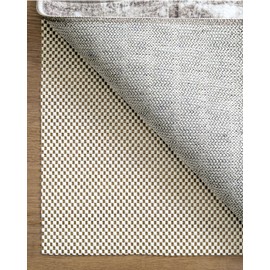 DEXI Rug Pad Gripper for Hardwood Tile Floor, 3x10 Non Slip Under Carpet Padding Cushioned, Waterproof Thick Walking Pads for Area Rugs, White
