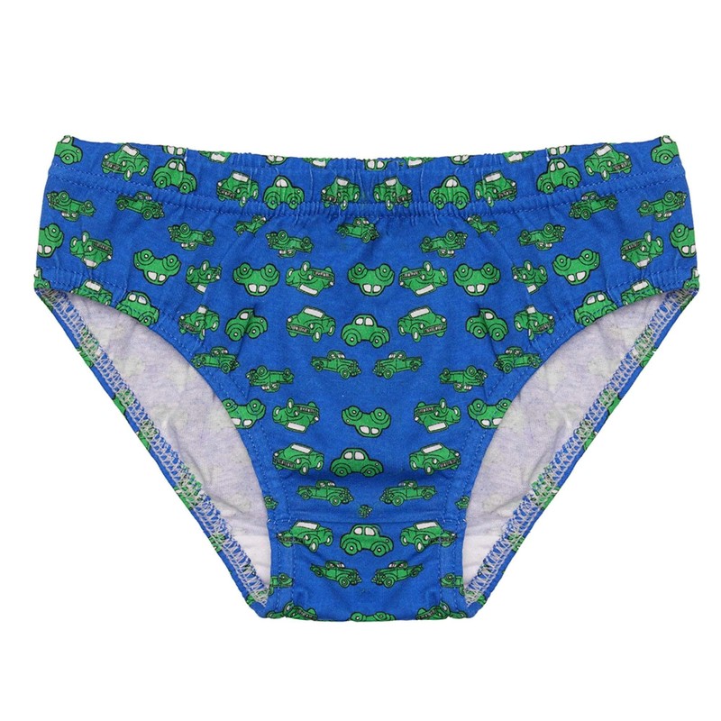 Thingimijigs Boys' 7 Pack Cotton Briefs – Transport Prints –