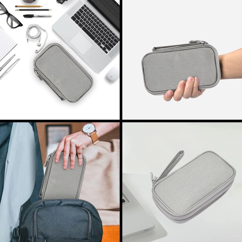 Caoodkdk Electronic Organizer Bag, Waterproof Portable Electronic Organizer Travel Acc...