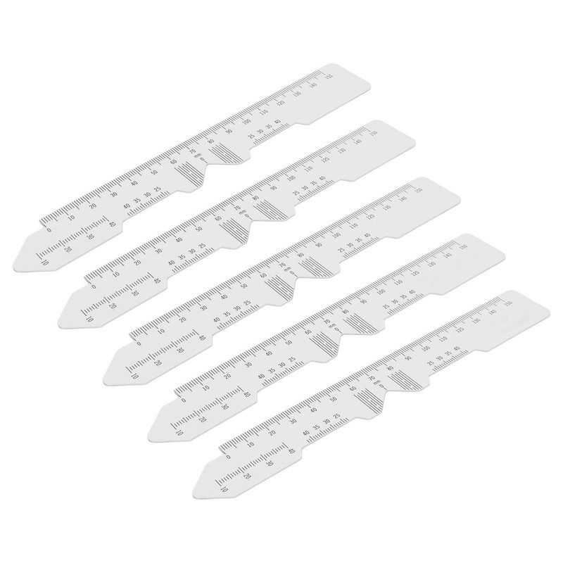 5pcs Ophthalmic PD Ruler Clear Data Marking Smoothing Edges Pupillary
