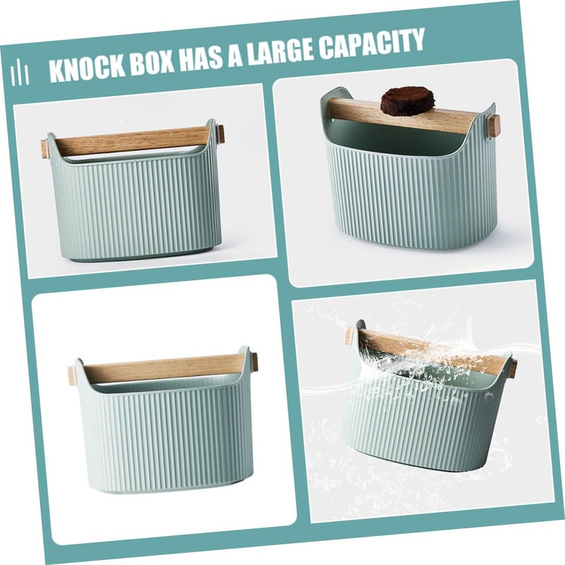 ULTECHNOVO Large Capacity for Used Coffee Grounds Hips and Beech