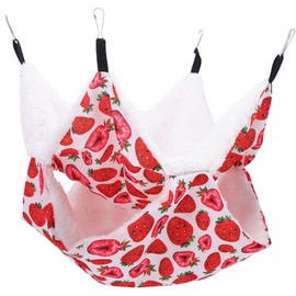 CIYODO Cozy Chinchilla Hammock with Double Layer Design Warm Hanging Bed for Small Pets for Hamsters Guinea Pigs and Ferrets Durable Breathable and Scratch Resistant Pet Cage Accessory