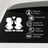 Twins on Board Aufkleber Auto Baby Sticker Zwillinge - wetterfest