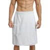 Fishers Finery Mens Premier Terry Wrap, Resort Spa Wrap with