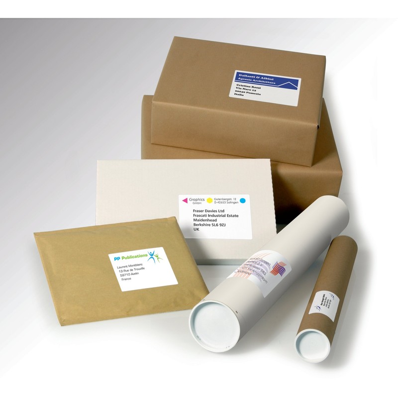 Avery L7169 Printable, Customisable Parcel Shipping Labels, Laser Printers, 4