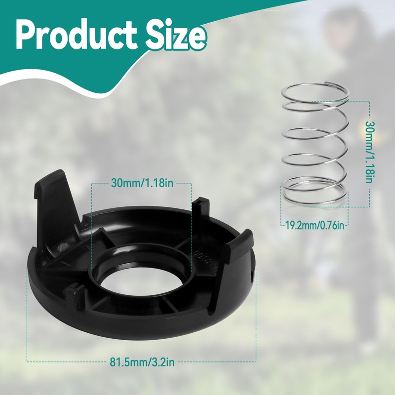 Aepiraza 73-8200 Trimmer Spool Cap 73-8220 Spring Compatible with 88026