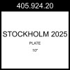 IKEA STOCKHOLM 2025 Plate Black 2 Pack 10" 405.924.20