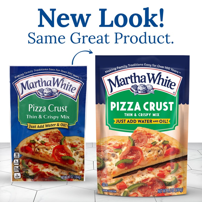 Martha White Pizza Crust Mix, 6.5 Ounce (Pack of 12)